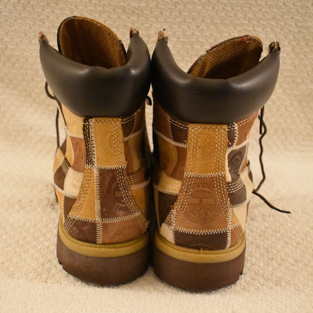Timberland Brown Patchwork Style Leather Boots Si… - image 5